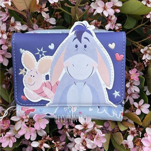 Loungefly Disney Winnie the Pooh Eeyore and Piglet Butterfly Wallet